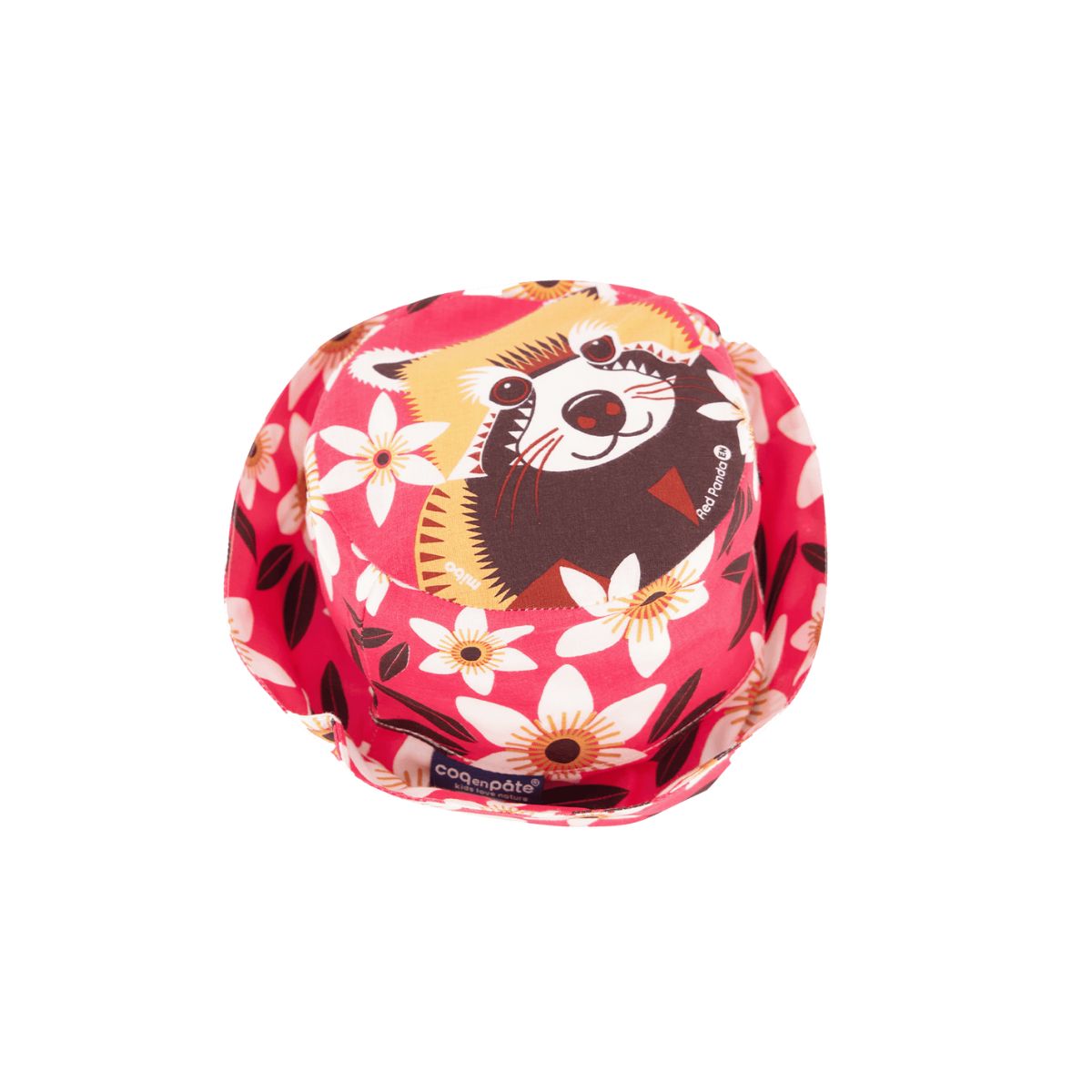 Cappellino estivo junior panda rosso