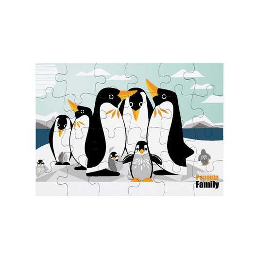 Puzzle la famiglia dei pinguini