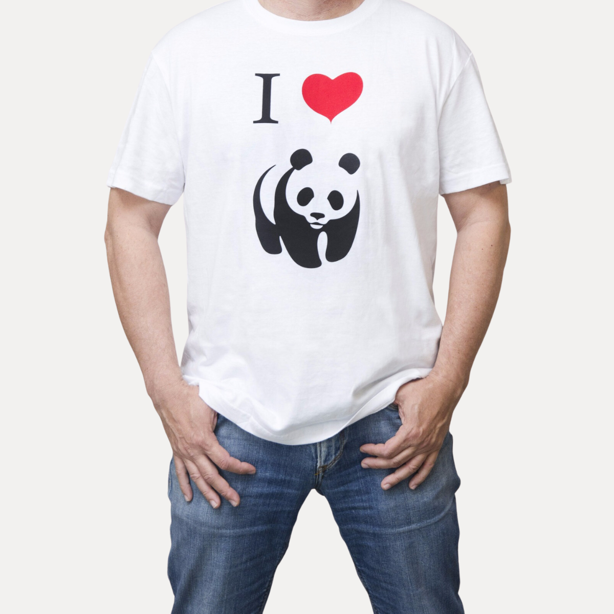 T-shirt Unisex "I Love Panda"